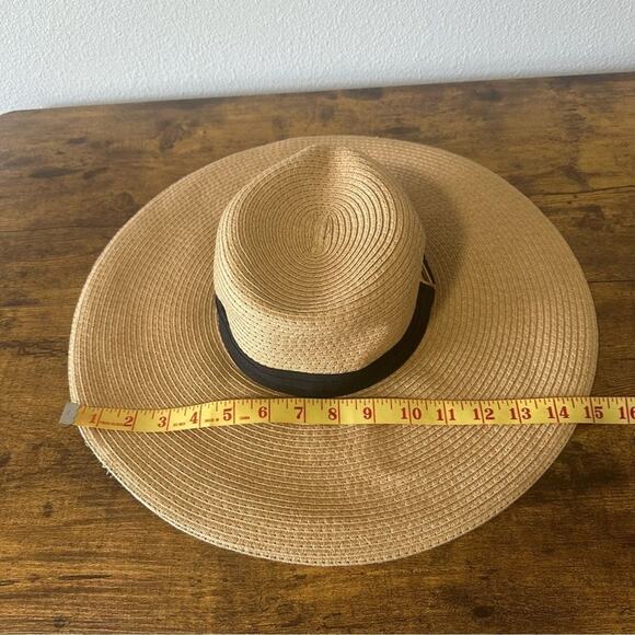 VINCE CAMUTO Women's Floppy Woven Sun Hat Beach Vacation One Size - Picture 5 of 5